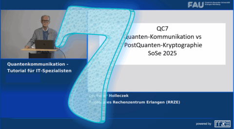 Towards entry "Quantum Communication VII – Tutorial for IT Specialists Part 7 by Dr. Peter Holleczek (German language)"